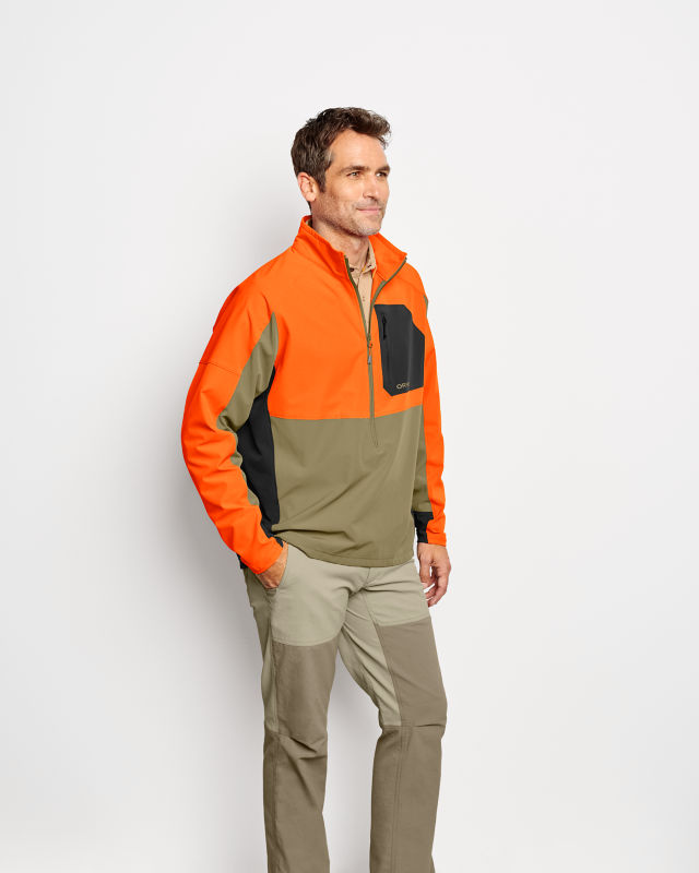PRO LT Softshell Pullover - TAN/BLAZE image number 5
