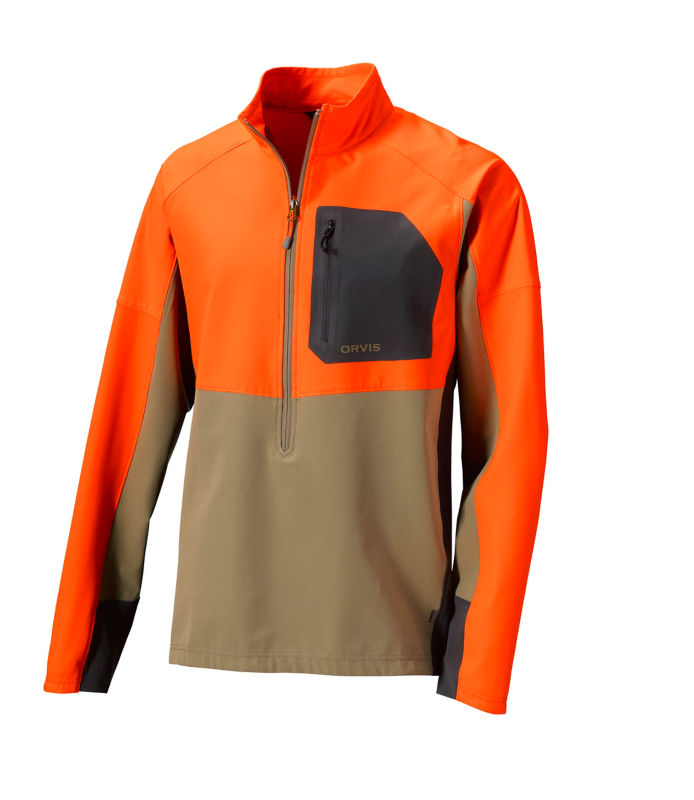 PRO LT Softshell Pullover - TAN/BLAZE image number 3
