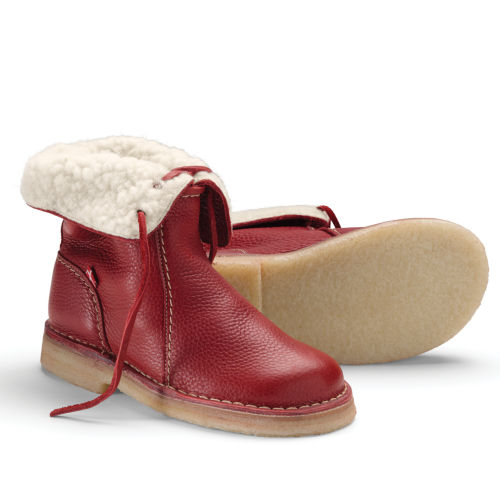 Red boots Duckfoot winter boots