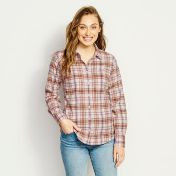 Women's Flat Creek Flannel Shirt - NAVYimage number 1