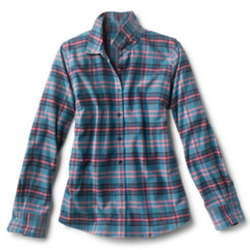 Women's Flat Creek Flannel Shirt - STEEL BLUE