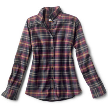 Women's Flat Creek Flannel Shirt - NAVY image number 0