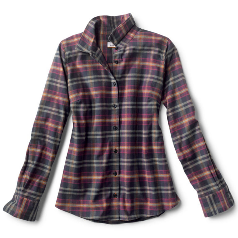 Women's Flat Creek Flannel Shirt - NAVY image number 0