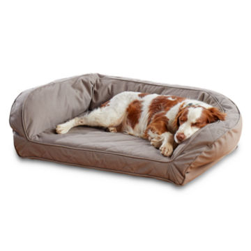 Earth-Friendly Bolster Dog Bed - KHAKI image number 0