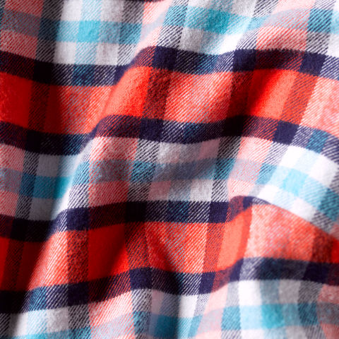 Detail of Lodge Flannel shirt fabric