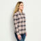 Women’s Lodge Flannel Plaid Shirt - MINERAL BLUE image number 2