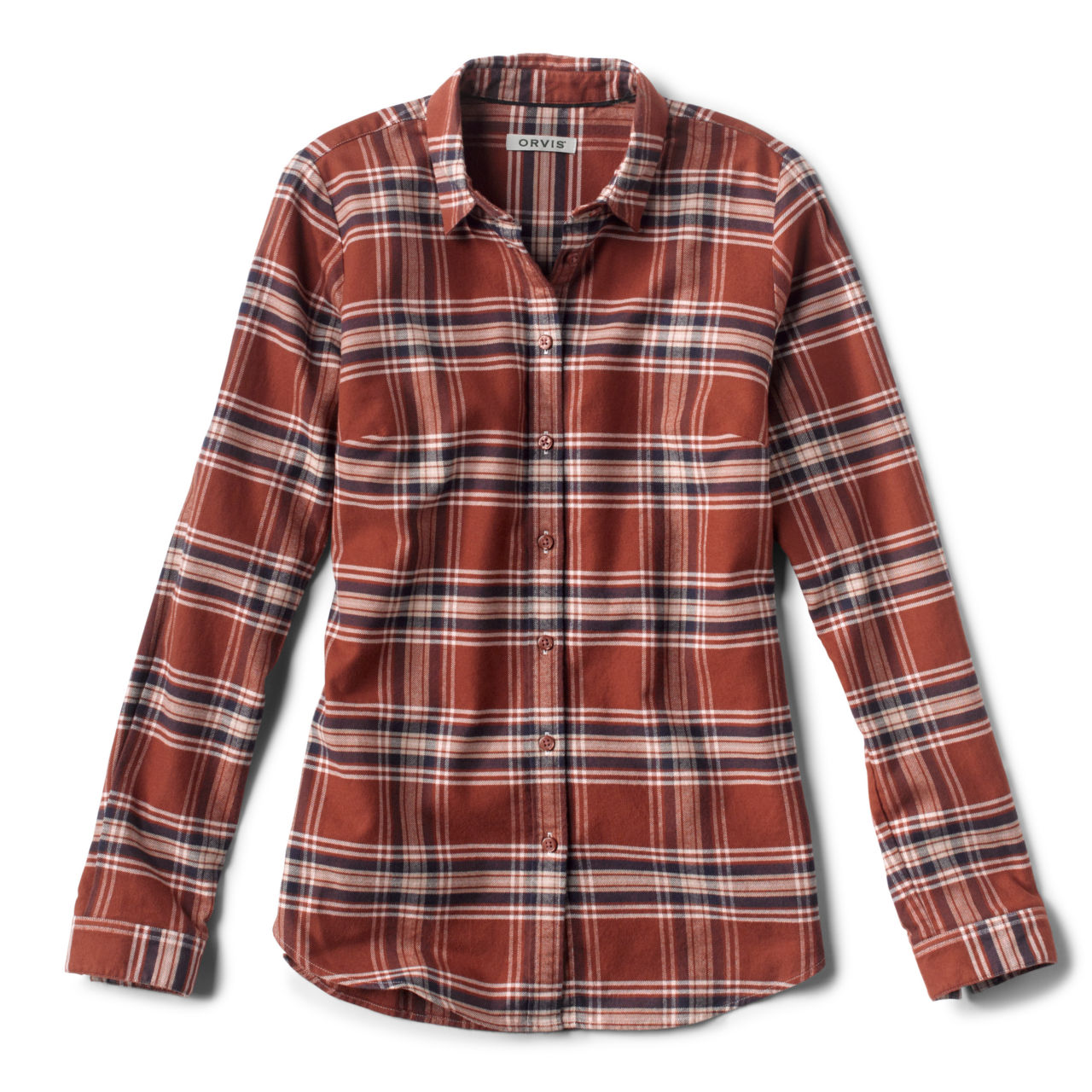 Women’s Lodge Flannel Plaid Shirt - REDWOOD image number 0