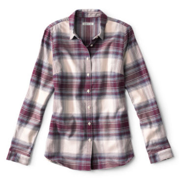 Women’s Lodge Flannel Plaid Shirt - PORT