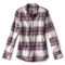 Women’s Lodge Flannel Plaid Shirt - PORT image number 1