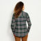 Women’s Lodge Flannel Plaid Shirt - DARK PINE image number 3