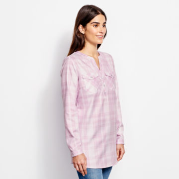 Wrinkle-Free Popover Patterned Tunic - image number 1