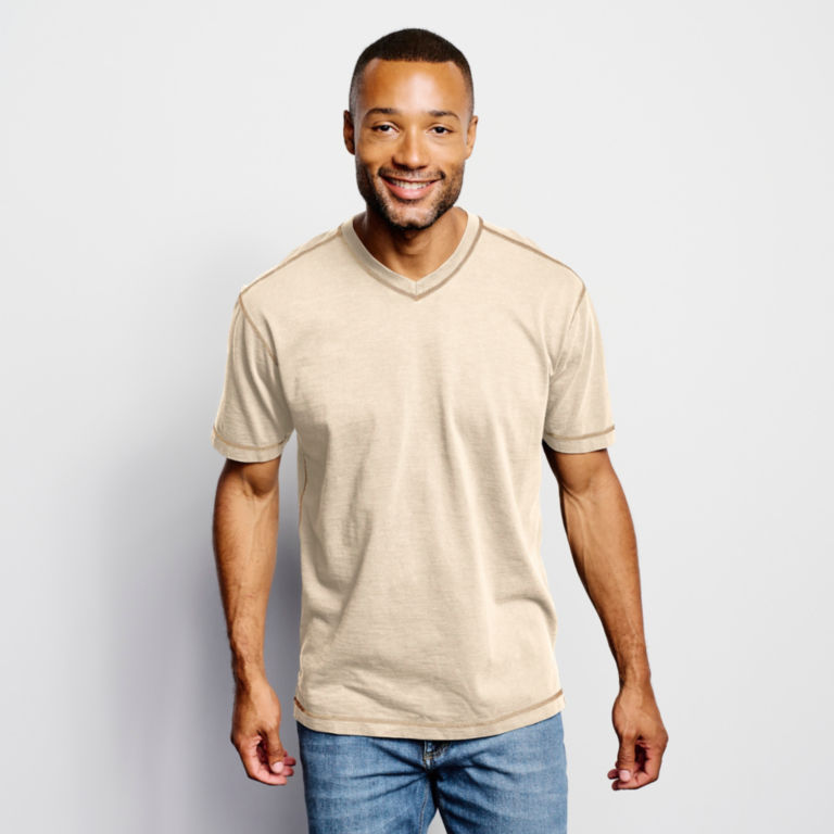 Montana Morning® High V-Neck Short-Sleeved T-Shirt -  image number 1