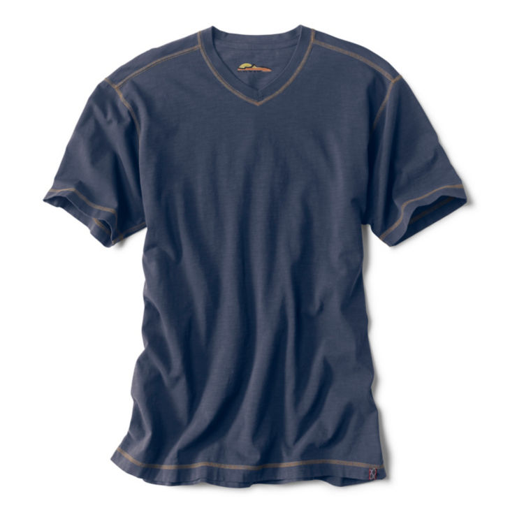 Montana Morning® High V-Neck Short-Sleeved T-Shirt - NAVY