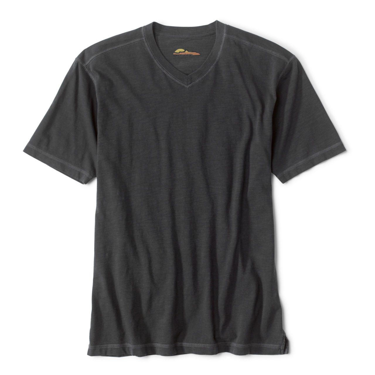 Montana Morning® High V-Neck Short-Sleeved T-Shirt - OBSIDIAN image number 0