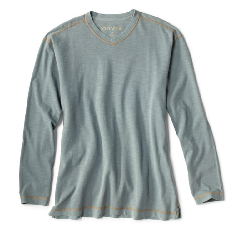 Montana Morning® High V-Neck Long-Sleeved T-Shirt - TIDEWATER