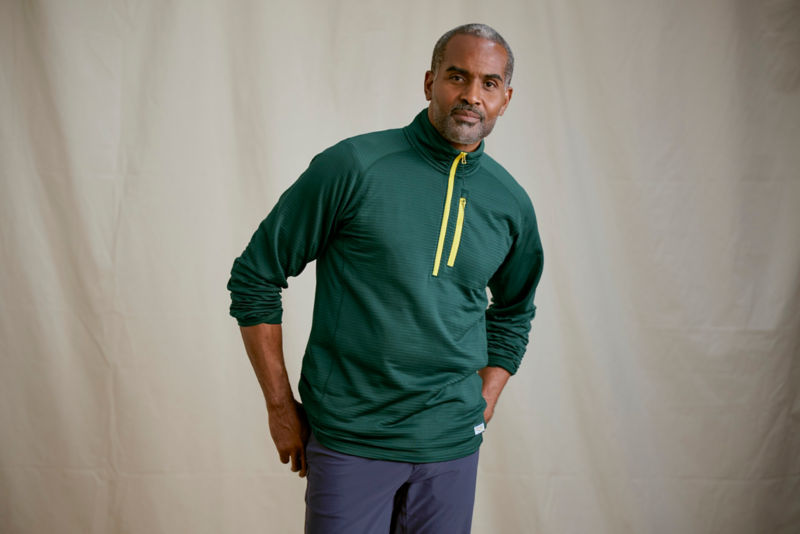 Horseshoe Hills Fleece 1/4-Zip - PALE STONE image number 1