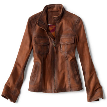 Latitude Leather Jacket - BRONZE image number 0