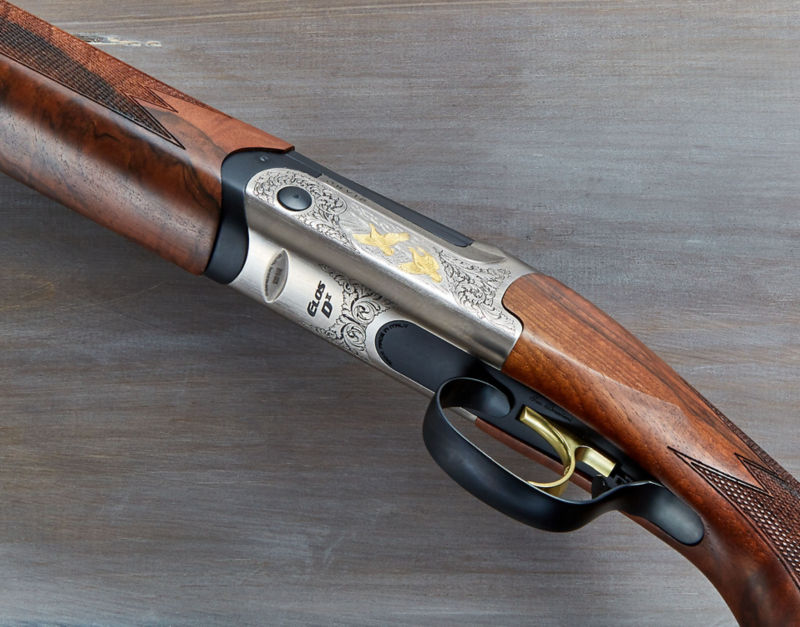 Bottom view of the Orvis ELOS Over-Under Shotgun.
