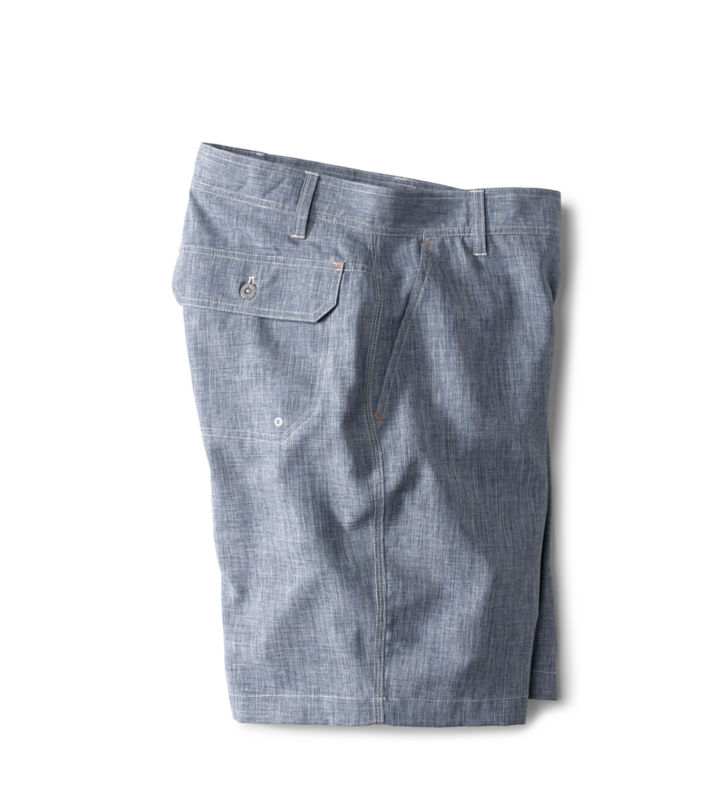 Tech Chambray Shorts - BLUE CHAMBRAY image number 1