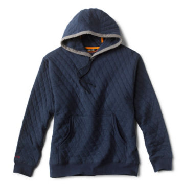 Outdoor Quilted Hooded Sweatshirt - NAVY image number 0