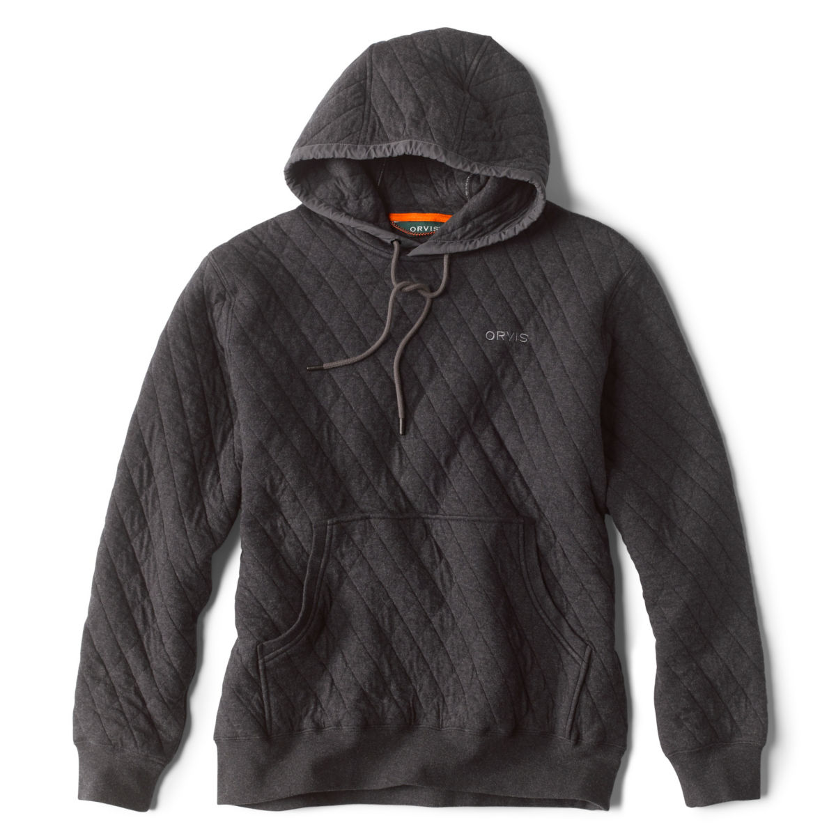 Outdoor Quilted Hooded Sweatshirt - BLACKimage number 0