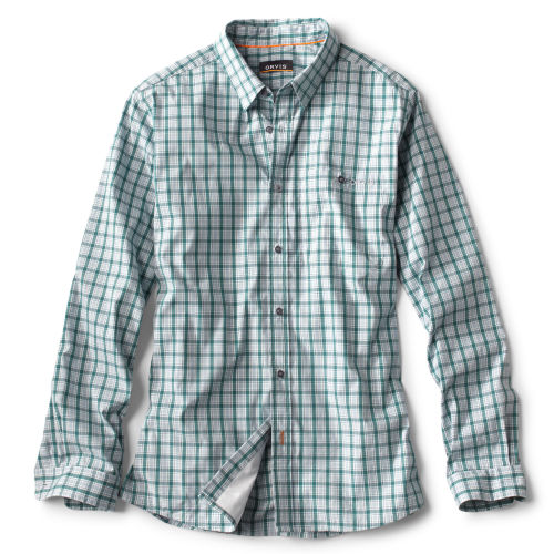 River Bend Long-Sleeved Shirt in Green Plaid