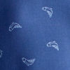 Printed Tech Chambray Short-Sleeved Shirt - MEDIUM BLUE/JUMPING TROUT