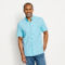 Printed Tech Chambray Short-Sleeved Shirt - DUSTY BLUE image number 1