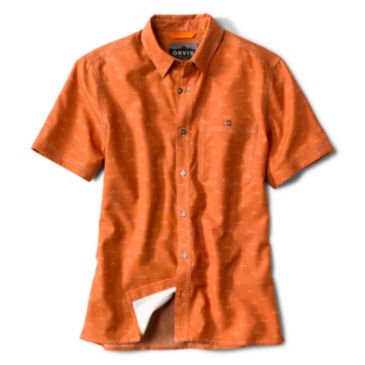 Printed Tech Chambray Short-Sleeved Shirt - 
