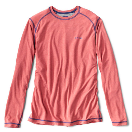 drirelease® Long-Sleeved Crew in faded red