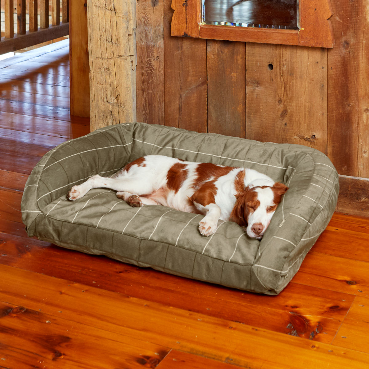 ToughChew®  ComfortFill-Eco™ Bolster Dog Bed - LODENimage number 0