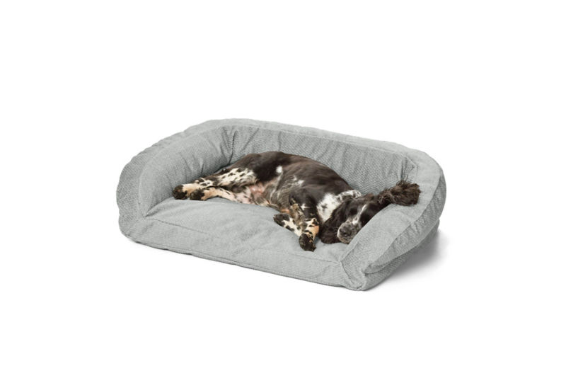 ToughChew&reg;  ComfortFill-Eco&trade; Couch Dog Bed - GREY TWEED image number 2