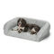 ToughChew®  ComfortFill-Eco™ Bolster Dog Bed - GREY TWEED image number 1