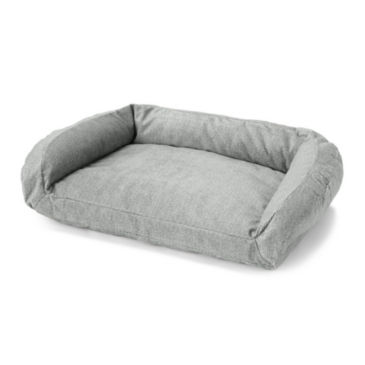 ToughChew®  ComfortFill-Eco™ Bolster Dog Bed - GREY TWEED