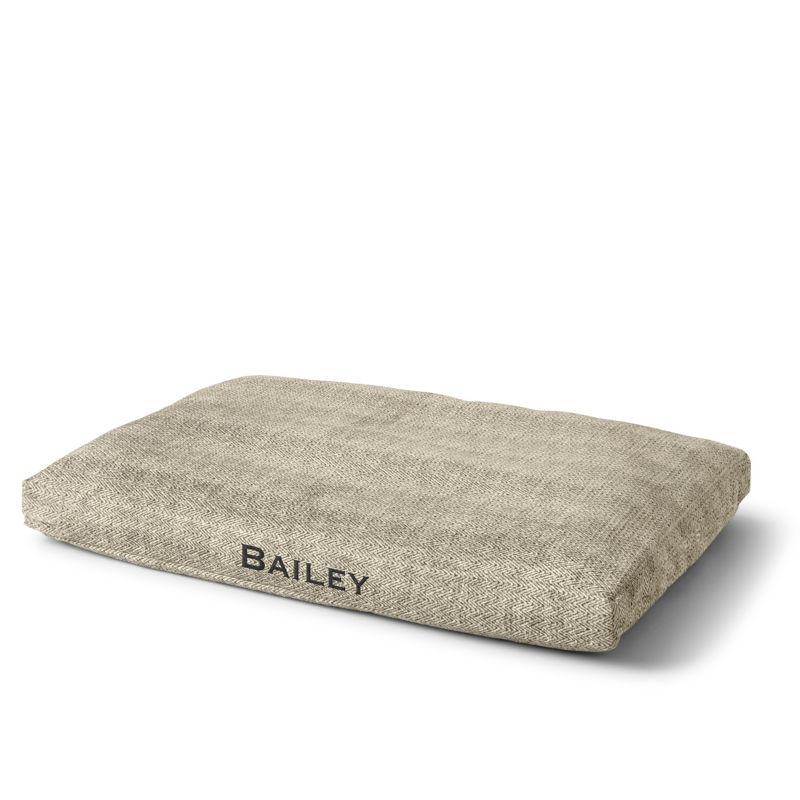 Orvis ComfortFill-Eco&trade; ToughChew&reg; Lounger Dog Bed - CHARCOAL CHEV image number 0