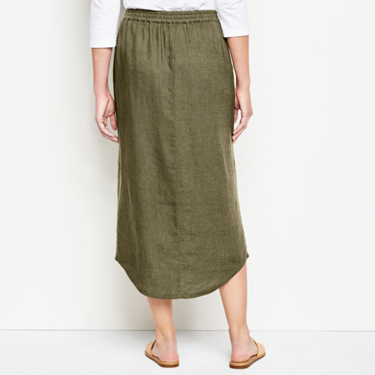 Orvis Performance Linen Button-Front Skirt -  image number 2