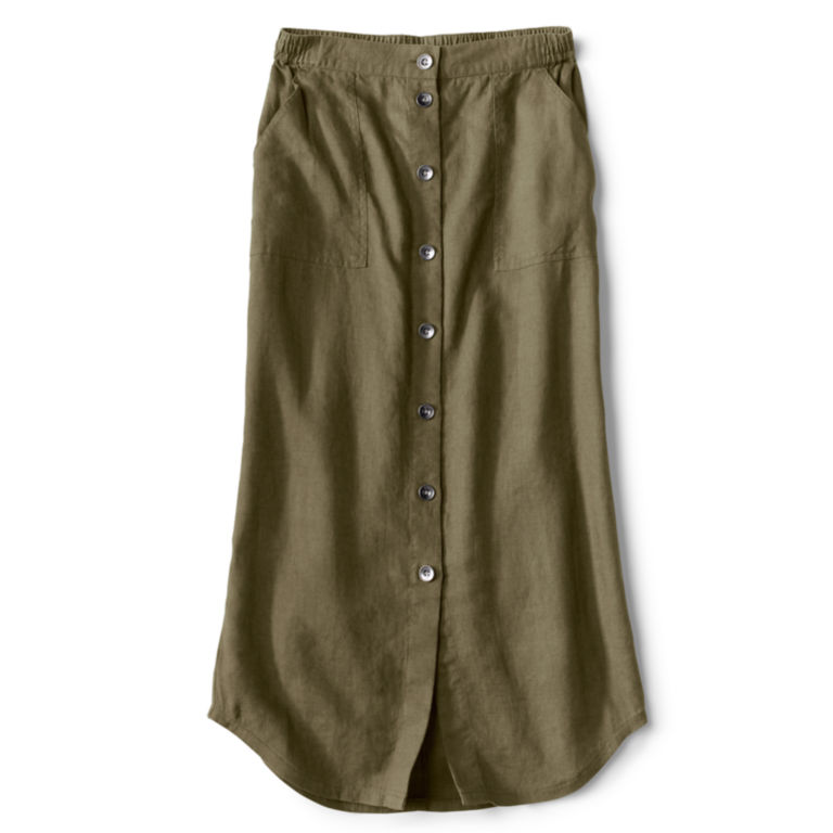 Orvis Performance Linen Button-Front Skirt -  image number 4