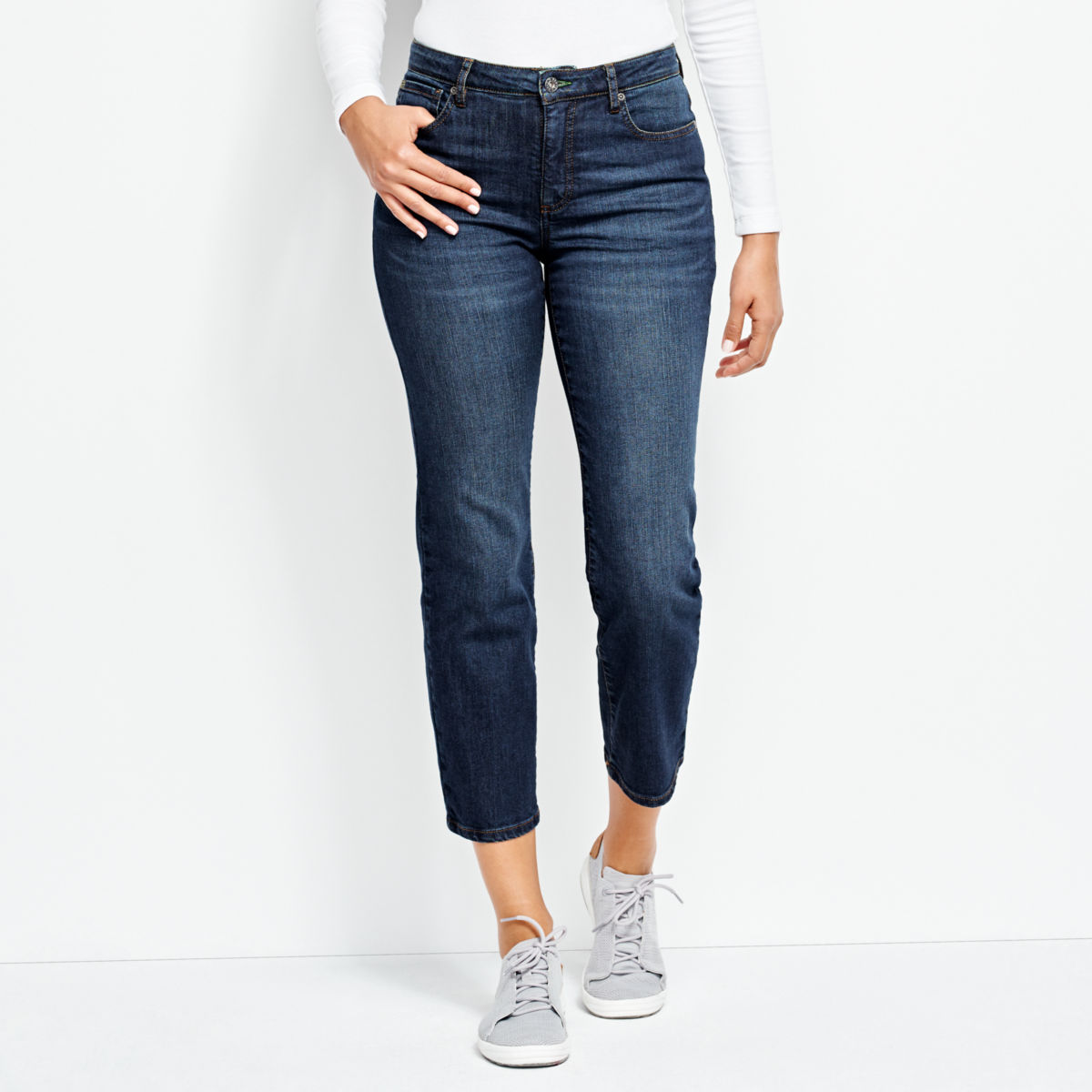 Orvis 1856 Straight Cropped Jeans - image number 0