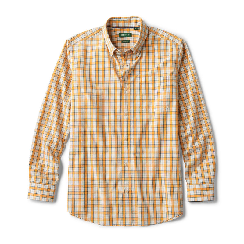 Men's Heritage Poplin Long-Sleeve Shirt - TANGERINE/ALOE