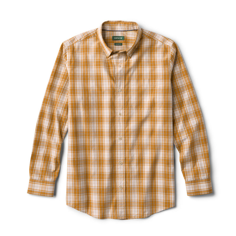Men's Heritage Poplin Long-Sleeve Shirt - PILSNER/SNOW image number 2