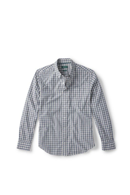 Men&rsquo;s Heritage Poplin Long-Sleeve Shirt - BLUE HAZE/SNOW image number 0