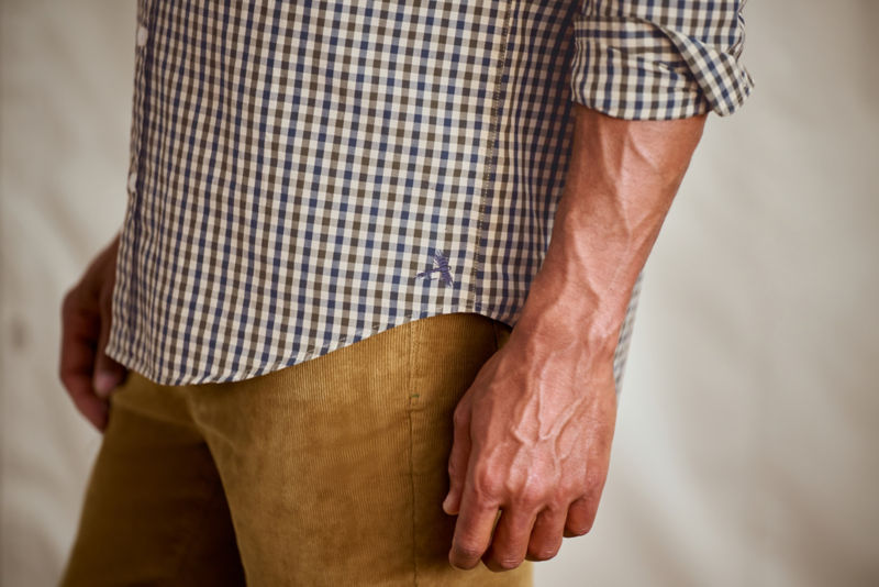 Men&rsquo;s Heritage Poplin Long-Sleeve Shirt - TRUE NAVY/IVY image number 2