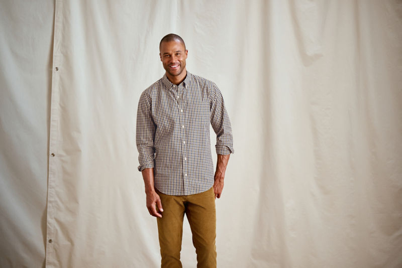 Men&rsquo;s Heritage Poplin Long-Sleeve Shirt - TRUE NAVY/IVY