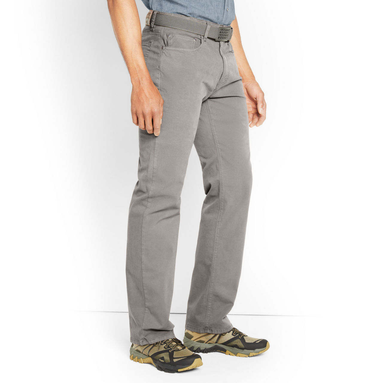 5-Pocket Stretch Twill Pants - GRANITE image number 2