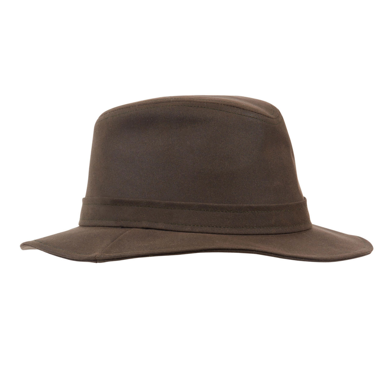 Barbour® Vintage Wax Bushman Hat - OLIVE image number 1