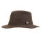 Barbour® Vintage Wax Bushman Hat - OLIVE image number 0