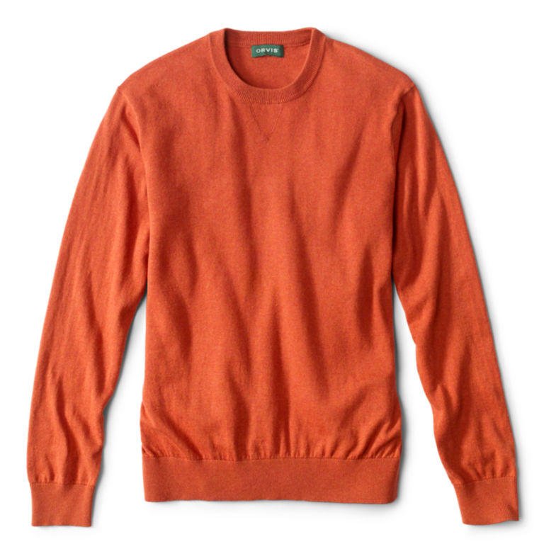 Cotton/Silk/Cashmere Crewneck Sweater -  image number 0