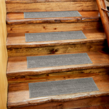 Oxford Weave Stair Tread - GRAY