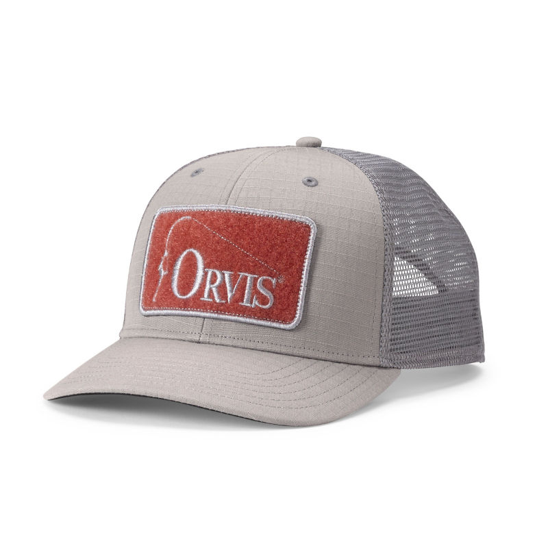 Ripstop Covert Trucker Hat - GREY/PAPRIKA