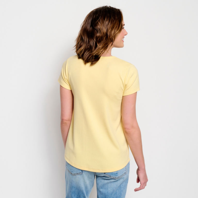 Relaxed V-Neck Short-Sleeved Perfect Tee -  image number 2